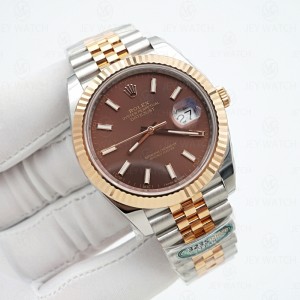 클린/롤렉스 데이저스트 주빌리 41mm 콤비 바 에버로즈 126331//