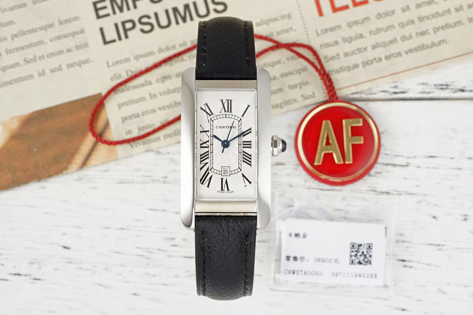 AF/까르띠에 탱크 Medium 41.6MM×22.6MM