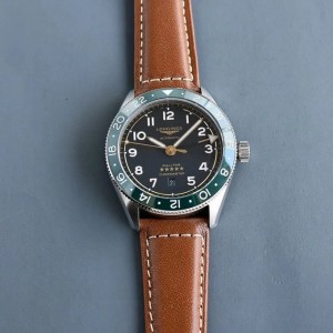 론진 스피릿 줄루 타임 39mm 레더