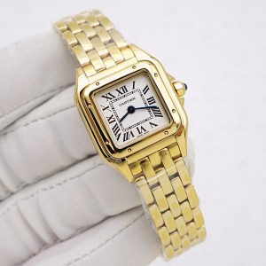 BBA/까르띠에 팬더 스몰 옐로우 골드 22mm