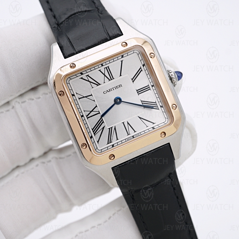 AF/ 까르띠에 산토스 뒤몽 라지 에버로즈 콤비