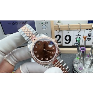 GS/롤렉스 데이저스트 여성 31MM 에버로즈 콤비 페이브