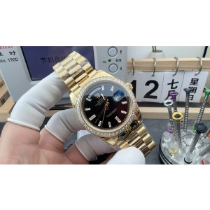 CBD/롤렉스 데이데이트 40mm 바케트 인덱스 페이브