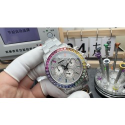 CBD/롤렉스 데이토나 코스모그래프 레인보우 페이브