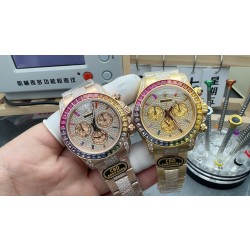 CBD/롤렉스 데이토나 코스모그래프 레인보우 페이브