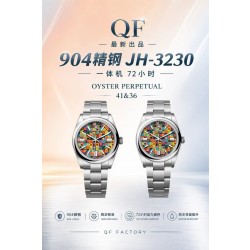 QF/ 롤렉스 오이스터 퍼페츄얼 멀티 컬러드