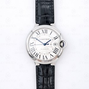 CR/ AF 발롱블루 드 까르띠에 40mm 오토메틱 레더
