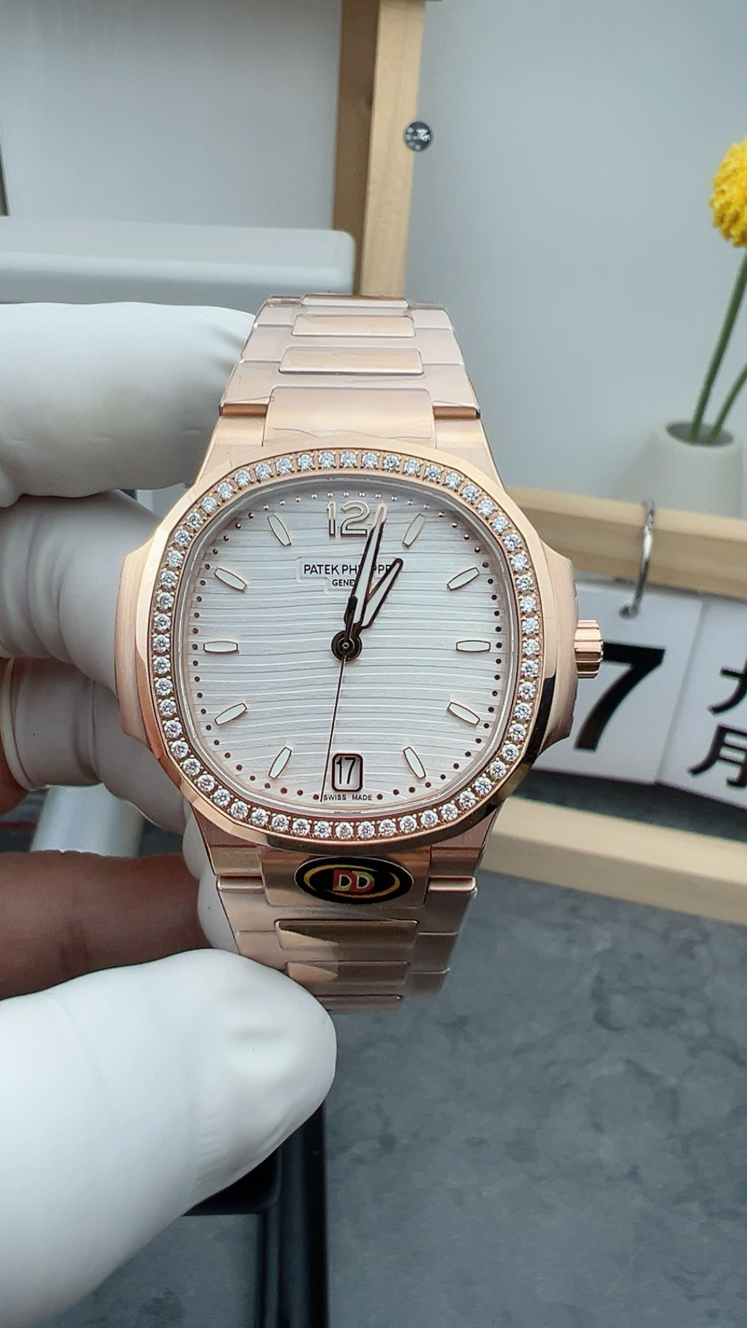 百达翡丽 ddf7118玫瑰金钻圈